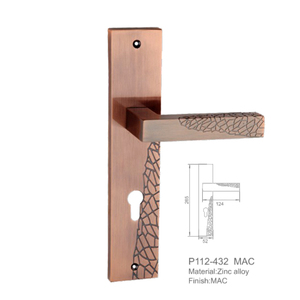 Qualité européenne Simple design italien en laiton cuivre levier intérieur poignées de porte - Product Image 6