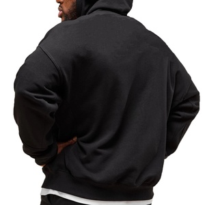 Sudadera con Capucha para Hombre, Versión Holgada con Cierre, Material de Algodón, Tallas Grandes, Suministro Directo Exclusivo del Fabricante - Product Image 3