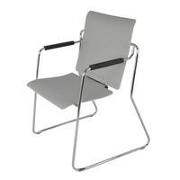 Tables et chaises d'entraînement en métal, design moderne et minimaliste, accoudoirs non pliables, mécanisme multifonctionnel, pour bureau