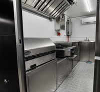 Remorque alimentaire mobile personnalisable en acier inoxydable/aluminium, double essieu, montage facile, nettoyage facile, certifiée DOT/CE, logo et couleur personnalisés