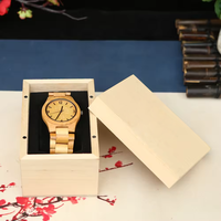 Boîte à montre en bois pour homme, fabriquée à la main, de haute qualité, prix d'usine, logo personnalisé, emballage de montre, coffret cadeau en bois avec couvercle magnétique