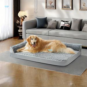 Cama ortopédica de alta calidad para perros grandes, sofá de moda, Animal, tela de esponja extraíble para dormir, franela de fibra - Product Image 1