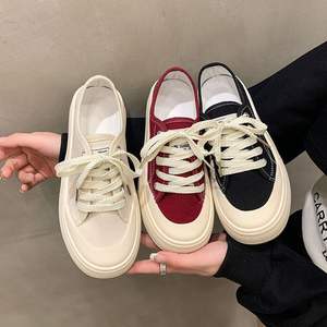 Chaussures de sport décontractées pour femmes, plateforme de haute qualité, respirantes, en cuir véritable, blanches, à semelle plate, pour l'automne, double paire - Product Image 4