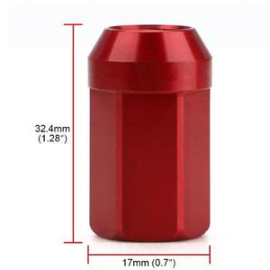 น็อตล้ออะลูมิเนียมอัลลอย 7075 หกเหลี่ยม ขนาด 17 มม. ยาว 32 มม. สีแดงเงา สำหรับเปลี่ยนซ่อมล้อ - Product Image 2