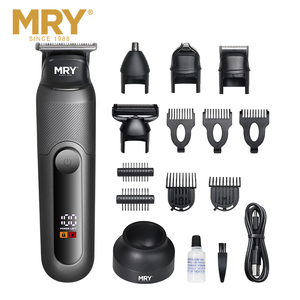 MRY Tondeuse et rasoir électrique rechargeable 3 en 1 pour hommes, tête remplaçable, rasoir oscillant, tondeuse à cheveux, kit de toilettage - Product Image 4