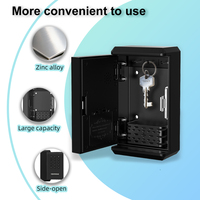 Boîte à clés numérique pour biens locatifs, étanche, Bluetooth, murale, avec contrôle par mot de passe et application pour entrée partagée