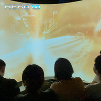 Écran incurvé immersif de HEROVR cinéma orbital de simulateur de mouvement de théâtre 3d 4d 5d 7d