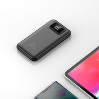 Chargeur mobile à charge rapide PD22.5W, double sortie USB, batterie externe portable 10000mAh avec affichage numérique