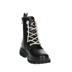 Bottes de combat Asso pour filles, noires, taille 34, lacets perlés - Product Image 5