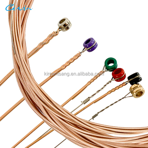 Bộ dây đàn guitar acoustic bằng đồng phốt pho có đầu bi màu, cỡ nhẹ 10-47 11-52 - Product Image 1