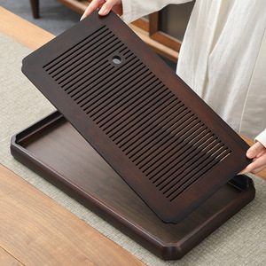 Wholesale <b>bamboo</b> tea trays, household water storage type, simple Chinese style small drainage tea <b>table</b>, water storage tea tray - Product Image 1