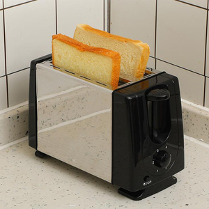 بيع بالجملة التلقائي المنبثقة الإفطار الخبز التحميص الفولاذ المقاوم للصدأ الكهربائية محمصة الخبز الصغيرة - Product Image 2