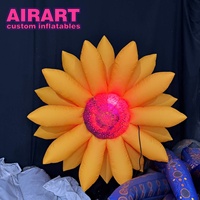 Décorations gonflables en forme de tournesol pour suspension sur arbre, ballon gonflable planétaire sur mesure pour décoration de scène