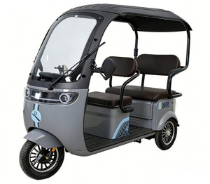 Tricycle électrique à carrosserie ouverte, double usage passagers et marchandises, double rangée, loisirs, haute puissance 650W, charge utile 200-300kg, pour <span class=keywords><strong>la</strong></span> montée et <span class=keywords><strong>la</strong></span> <span class=keywords><strong>famille</strong></span> - Product Image 5