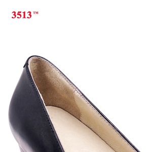Chaussures habillées pour femmes en cuir noir chaussures à talons pour femmes - Product Image 5