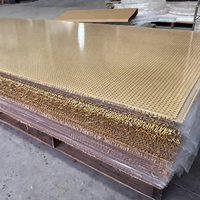 Panneau décoratif en PMMA imitation rotin tressé en bambou acrylique, découpé sur mesure pour portes d'armoires, meubles et cloisons intérieures