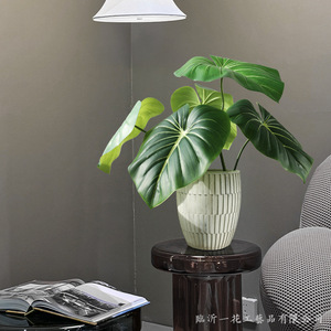 Plante artificielle Philodendron Yihua Floral Art, 30cm-100cm, vert clair, vert foncé, fleur en soie, décoration intérieure - Product Image 3