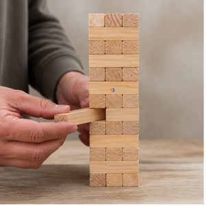 Blocs de construction en <span class=keywords><strong>bois</strong></span> 54 pièces, petits blocs en pin de 5,1 cm, jouet éducatif pour enfants, apprentissage précoce, OEM personnalisé - Product Image 2
