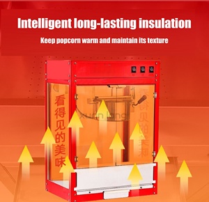 <span class=keywords><strong>Machine</strong></span> à popcorn à air chaud professionnelle 1400W, modèle de table commercial, agitation automatique, style rétro, appareil à grignoter pour les fêtes, le cinéma à domicile, 220V - Product Image 5