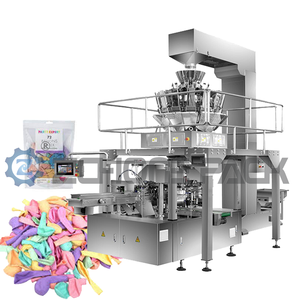 Multihead Weighing Packaging Machine Automatic Balloon Pe Bag Stand-Up Zipper Printing and <b>Sealing</b> Balloon Packaging Machine - Product Image 1