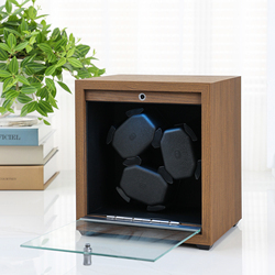 Wooden Automatic <strong>Watch</strong> Winder Box <strong>with</strong> Led Light Luxury Quiet <strong>Rotating</strong> <strong>Display</strong> Box Multiple Speeds and Slots - Product Image 5