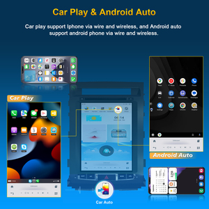 Autoradio avec écran tactile de 12,1 pouces pour <span class=keywords><strong>Toyota</strong></span> LC200 2008-2015, unité principale Android, autoradio avec CarPlay sans fil, Android Auto, navigation - Product Image 4