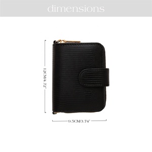 Hongbo Best New 7-Color Lizard Leather Mini Portable Multi-Funcional Business Card Wallet Key Cash Money Características para - Product Image 4