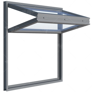 Rejilla de seguridad retráctil para ventana, diseño novedoso, plegable, con rodillo de puerta plegable de aluminio, doble cristal, tienda - Product Image 1