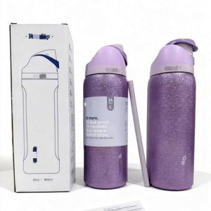 Vaso Térmico de Acero Inoxidable con Tapa de Doble Apertura, Libre de BPA, Antiderrames, 32 oz, Compatible con Portavasos de Coche, Colores de Caramelo de Moda, Aislamiento al Vacío - Product Image 1