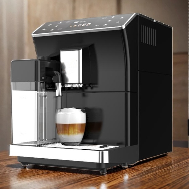 Hot-Selling Smart Digital One Touch Color Screen Super Automatic Coffee Machine With Milk Tank