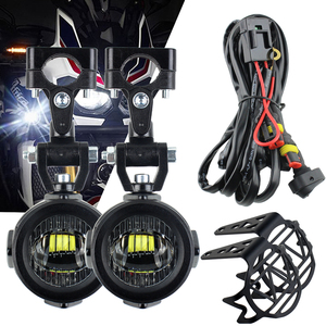 Faro Anteriore Ausiliario a LED 40W Luce Fendinebbia con Relè per Moto BMW R1200GS F800GS F700GS <span class=keywords><strong>F650</strong></span> K1600 - Product Image 1