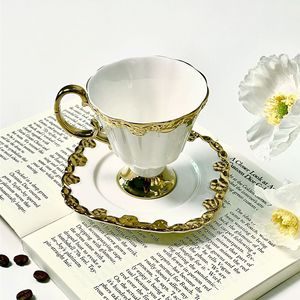 Luxury Middle East Gold Plated Tea <b>Cup</b> Set of 6 Turkish Coffee <b>Cup</b> and <b>Saucer</b> Tea Gift Set - Product Image 3