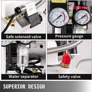 Máquinas de Pistón Portátiles de 3kw/4hp, 10 bar, Dos Cilindros, Tipo Pistón, Accionamiento por Correa, Lubricación por Aceite - Product Image 6
