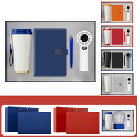 Produits les plus vendus, articles promotionnels, papeterie de bureau exécutive, cadeau personnalisé, ensemble de coffret cadeau avec bloc-notes en cuir PU A5, porte-stylo