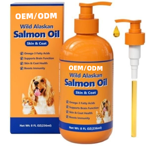Рыбий жир из дикого аляскинского лосося OEM/ODM для собак и кошек, добавка с Омега-3, EPA и DHA для здоровья кожи, шерсти, суставов и сердца - Product Image 1