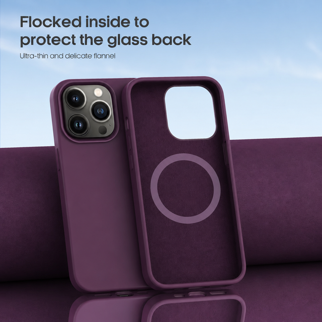 Factory Price Wholesale Liquid Silicone Magnetic Phone case for iphone  18 17 16 Pro Max 15 14 13 12 Shockproof Phone Cover