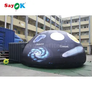 Sayok personnalisable Portable 5m-8m Projection Igloo gonflable Oxford planétarium <span class=keywords><strong>dôme</strong></span> fauteuil roulant entrée enfants extérieur - Product Image 1