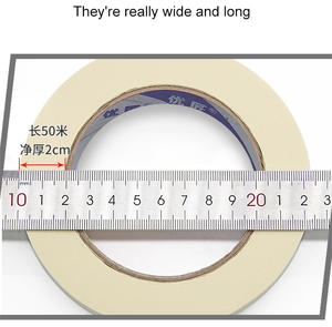 Cinta Adhesiva para Pintar UJANG de 2 Pulgadas, Cinta de Papel Crepé Decorativa Blanca para Enmascarar en Pinturas Automotrices - Product Image 5