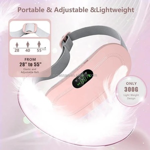 Competitive Portable Vibration Abdominal <b>Massager</b> Warm Tummy Heating Vibration Good for Women 3 Level Temperature - Product Image 4