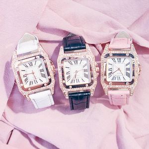 Custom Logo Elegant <strong>Women</strong> Quartz Watch Jewelry <strong>Gift</strong> <strong>Set</strong> With Diamond Inlaid Star Bracelet Square Dial <strong>Gift</strong> for Valentines Day - Product Image 6