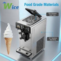Máquina de helados soft serve, máquina de helados soft de doble compresor, máquina para hacer gelato