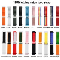 Compatible avec les bracelets de montre GT 6/5/4 pour Watch 4/5/6/7, bracelets de montre en nylon de 18/20/22 mm avec boucle Alpine Loop.