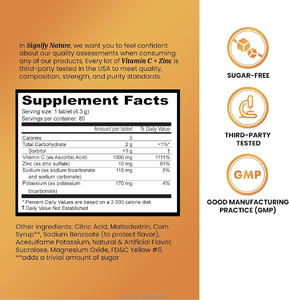 Comprimés effervescents de vitamine C soluble à formule Advancecd sous marque privée pour un soutien immunitaire puissant, suppléments de vitamine C et de zinc - Product Image 2