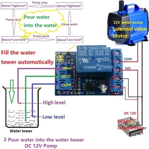 2 in 1 DC 12V su tankı akvaryum su kulesi otomatik su temini ve otomatik drenaj denetleyici - Product Image 3