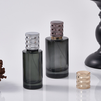 Botol parfum mewah, botol parfum bulat mewah warna gradien Tiongkok isi ulang 50ml 100ml