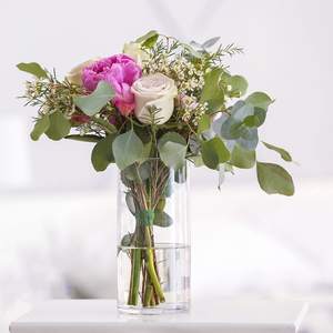 Nordic Creative Luxury White Glass <strong>Vase</strong> Small Mini <strong>Cylinder</strong> Decor for Wedding Indoor and Outdoor Table Centerpiece with Plants - Product Image 4