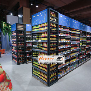 Estante <span class=keywords><strong>de</strong></span> Góndola Europeo Personalizado <span class=keywords><strong>de</strong></span> Fábrica, Diseñado para Supermercados y Tiendas <span class=keywords><strong>de</strong></span> Abarrotes, Estantes Usados en Venta - Product Image 3