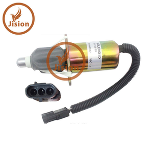 Pièces d'excavateur 3921978 Solénoïde d'arrêt de carburant 24 volts compatible avec les moteurs 6CT 6CTA - Product Image 1