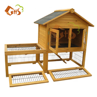Cage d'élevage de lapins en bois pour l'extérieur