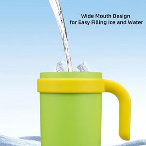 Wholesale <b>Hot</b> Sale Latest Beer Cups Blank 20oz 30oz 40oz Stainless Steel Vacuum Insulated Tumbler with Handle Travel Mug - Product Image 4